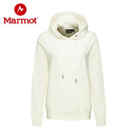 土拨鼠 Marmot19新款户外秋冬轻速干柔软女式长袖休闲卫衣 51353 白色080 L