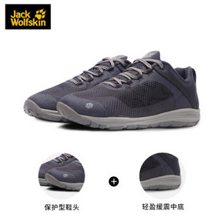 Jack Wolfskin/狼爪女士春季新品户外轻跑运动透气都市休闲鞋4030761 4030761-6032/深灰色 38/5