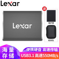 雷克沙（Lexar）SL100移动硬盘 240G/512G USB3.1 便携式移动固态硬盘 512GB移动硬盘+Type-C转接头USB3.0