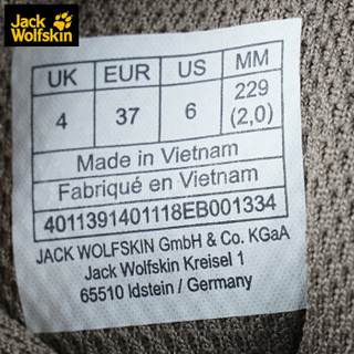 Jack Wolfskin/狼爪女鞋冬款户外休闲鞋登山运动鞋防滑保暖徒步鞋4007102 4011391-4011/青草绿 36/3.5