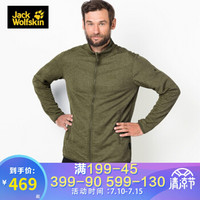 Jack Wolfskin/狼爪男士 春夏款户外保暖开衫抓绒衣外套1704941 1704941-5033/橄榄绿 XL 185/104A