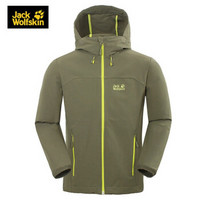 Jack Wolfskin/狼爪男款秋冬户外透气防风软壳夹克外套1303661 1303661-5033/橄榄绿 L-180/100A