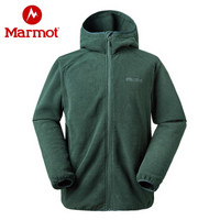 marmot/土拨鼠2019秋冬新款户外运动休闲弹力保暖男开衫夹克抓绒衣 紫蓝色2517 S 欧码偏大