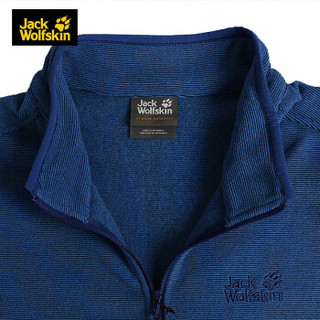 Jack Wolfskin/狼爪男装秋款户外运动套头保暖抓绒衣1701482 1701482-7500/蓝色纹 S 170/92A