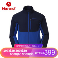 土拨鼠(Marmot) 春夏户外透气耐磨防风男M3软壳夹克 海蓝/北极蓝 S 欧码偏大