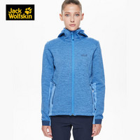 Jack wolfskin/狼爪女款春季新品户外防风保暖抓绒衣开衫外套1706811 1706811-1515/鲜蓝色 XS 160/84A