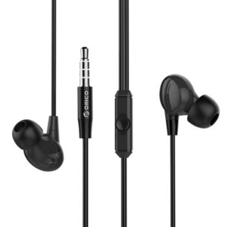 奥睿科（ORICO） 耳机入耳式手机电脑耳塞游戏运动K歌音乐耳机线控通话耳麦苹果华为小米通用RP1 黑色