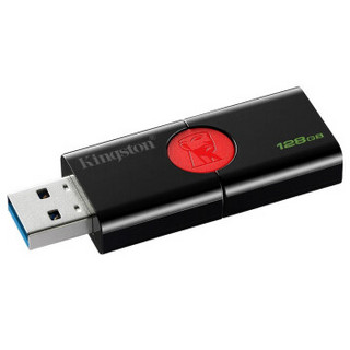 金士顿（Kingston）u盘 USB3.1 激光刻字优盘系统投标车载大容量U盘 红黑款 精英版 128G