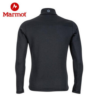 土拨鼠（Marmot） 新款户外男保暖弹力开衫抓绒衣J73100 浅灰1415 XL（欧码偏大）