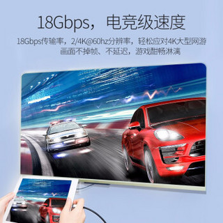 光纤HDMI/Micro HDMI二合一4k高清2.0版电脑电视平板相机投影仪显示器发烧工程级连接线 百米无损传输 镀金接口 25米