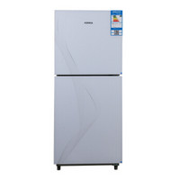 康佳（KONKA）166升全冷冻双门家用电冰箱 钢化玻璃面板 立体线条花纹设计 一级能效 白色 BD-166D2BBU