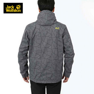 jackWolfskin 狼爪情侣春季新款防风透气冲锋衣夹克5010791/5010781 5010791-7524/深灰色/男款欧码 M