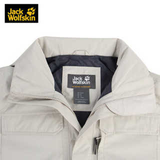 Jack wolfskin/狼爪冲锋衣男装秋冬新款户外防风防水工装男士冲锋衣外套5118471 5118471-6260/尘灰色 M 175/96A