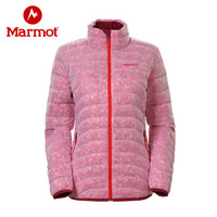 土拨鼠（Marmot） 秋冬新款户外550蓬保暖防风耐磨女羽绒服J78100 西红柿红8966 S（欧码偏大）