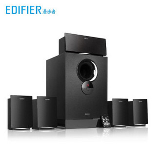 漫步者（EDIFIER） R501TIII 电脑音响5.1家庭影院客厅电视立体声环绕音低音炮插卡音箱 黑色