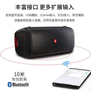 JBL PARTYBOX200音响 音箱 家庭影院 家庭KTV卡拉OK套装 客厅音响蓝牙音箱 黑色