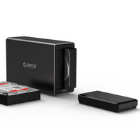 奥睿科（ORICO） 3.5英寸高速USB3.0磁盘阵列柜多盘位磁吸式RAID硬盘盒 四盘睿阵系列-NS400RU3