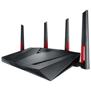 ASUS 华硕 RT-AC88U 双频3167M 千兆Mesh家用无线路由器 WiFi 5 单个装 黑色