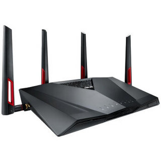 ASUS 华硕 RT-AC88U 双频3167M 千兆Mesh家用无线路由器 WiFi 5 单个装 黑色