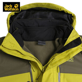 jackWolfskin 狼爪男装 户外防水透气三合一冲锋衣夹克  1108391 1108391-4240/芥末绿/欧码 L  180/100A