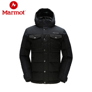 marmot/土拨鼠户外防风保暖700蓬羽绒服 爆炸绿/午夜灰4906 XL 欧码偏大