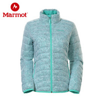 土拨鼠（Marmot） 秋冬新款户外550蓬保暖防风耐磨女羽绒服J78100 淡蓝色8791 XS（欧码偏大）