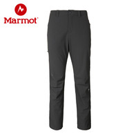 marmot/土拨鼠秋冬户外防泼水透气男式软壳裤L80970 暗蓝灰1440 28 欧码偏大
