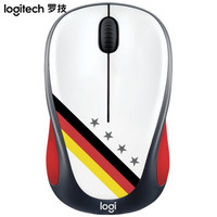 罗技（Logitech） 无线鼠标彩绘男女生个性笔记本电脑鼠标多色可选 M238球迷版-德国