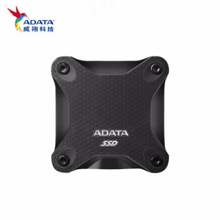 威刚（ADATA）SD600Q 移动固态硬盘SSD USB3.1 外接 台式机笔记本通用 黑色 960G