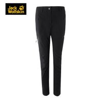 Jack Wolfskin 狼爪女士春夏新品户外防风防溅水冲锋裤长裤5518241 5518241-6000/2018新品黑色 42  170/80A