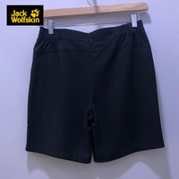 JackWolfskin狼爪女士夏季新品户外都市休闲柔软舒适透气软壳短裤5518021 5518021-6000/黑色 40  170/76A