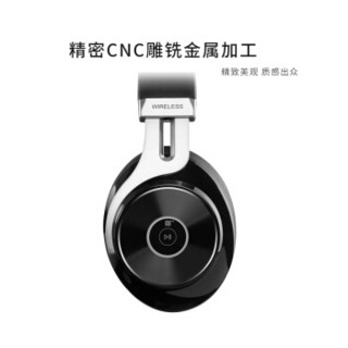 漫步者（EDIFIER） W855BT立体声无线蓝牙头戴式耳机线控可通话商务出行耳麦智能NFC连接 黑色