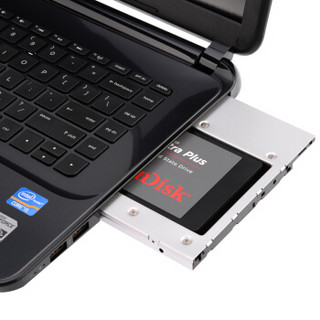 奥睿科（ORICO） 光驱位硬盘托架笔记本SSD固态硬盘支架2.5英寸SATA3.0银 L95SS-9.5及以下厚度硬盘适用