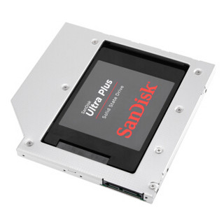 奥睿科（ORICO） 光驱位硬盘托架笔记本SSD固态硬盘支架2.5英寸SATA3.0银 L95SS-9.5及以下厚度硬盘适用