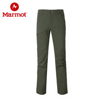 土拨鼠（Marmot） 2018春夏新款户外防泼水透气耐磨男士速干裤S52370 灰绿色4764 30 欧码偏大