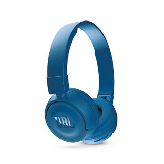 JBL T450BT 无线蓝牙 折叠头戴式重低音耳机 手机电脑HIFI通话带麦 游戏耳机 蓝色