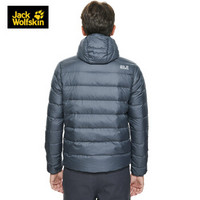 Jack Wolfskin/狼爪男装秋冬户外防风保暖不易沾水700蓬连帽羽绒服外套1200573 1200573-6232/深烟灰色/700蓬 XL 185/104A