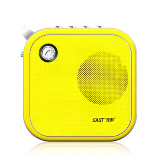 先科sastn603手机无线蓝牙音箱户外低音炮迷你插卡便携式小音响黄色