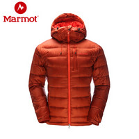 marmot/土拨鼠户外800蓬拒水鹅绒防风男羽绒服 暗红色9805 M 欧码偏大