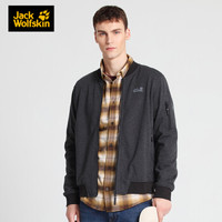 Jack Wolfskin/狼爪软壳男19新款飞行员针织外套防风保暖不易沾水5719011 5719011-6115/深麻灰(内里羊羔绒) S  175/96A