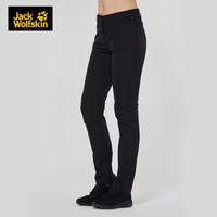 Jack Wolfskin/狼爪女裤春季新款户外耐磨透气防风软壳长裤冲锋裤5518461 5518461-6000/黑色 42  170/80A