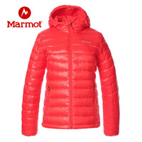 Marmot 土拨鼠 20运动春夏拒水鹅绒防风透气轻薄羽绒服女户外 曜石黑001 M 欧码偏大