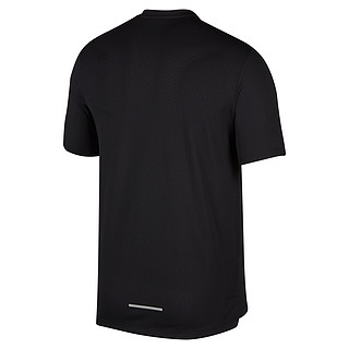 NIKE 耐克 DRI-FIT MILER FUTURE FAST系列 男士运动T恤 CJ6484-010 黑/银 M