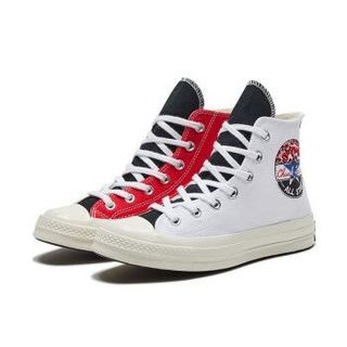 CONVERSE 匡威 Chuck 70 Logo Play 166747C 高帮印花帆布鞋