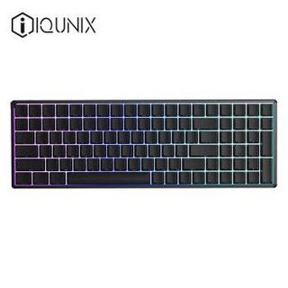 iQunix F96-碳黑版 机械键盘  无线蓝牙键盘 游戏键盘 CNC铝合金外壳100键Cherry轴RGB背光吃鸡键盘  青轴