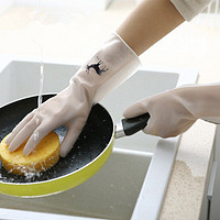 洗碗手套女胶皮洗衣服厨房家用防水耐用型薄款家务手套