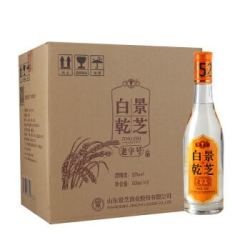 景芝白干老字号52度500ml*6瓶高度白酒整箱 地道山东味儿酒厂直营