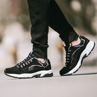 SKECHERS 斯凯奇 999688 男士复古运动鞋 BKW 40