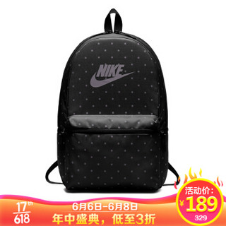 耐克（NIKE） 男女 双肩包 背包 休闲包 学生书包 电脑包 HERITAGE 运动包 BA5761-011黑色中号