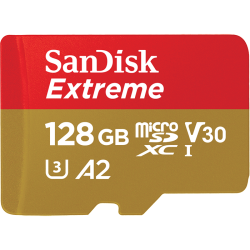 闪迪 闪迪（SanDisk）128GB TF（MicroSD）存储卡 U3 C10 A2 V30 4K 至尊极速移动版内存卡 读速160MB/s